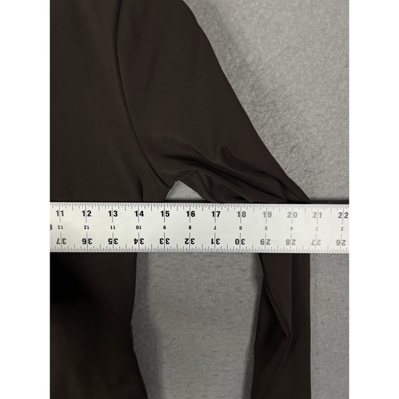 Express Body Contour High Compression Mock Neck Long Sleeve Bodysuit Small Thong - Picture 3 of 5